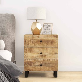 Mesita de noche madera mango madera contrachapada 50x33x62 cm Mesita de noche madera mango madera contrachapada 50x33x62 cm