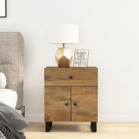 Mesita de noche madera mango madera contrachapada 50x33x60 cm Mesita de noche madera mango madera contrachapada 50x33x60 cm