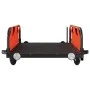 Fahrradanhänger aus Eisen und orangefarbenem Oxford-Stoff von vidaXL, Fahrradanhänger - Ref: Foro24-94166, Preis: 80,04 €, Ra...