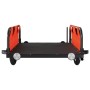 Fahrradanhänger aus Eisen und orangefarbenem Oxford-Stoff von vidaXL, Fahrradanhänger - Ref: Foro24-94166, Preis: 81,54 €, Ra...