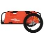 Fahrradanhänger aus Eisen und orangefarbenem Oxford-Stoff von vidaXL, Fahrradanhänger - Ref: Foro24-94166, Preis: 80,04 €, Ra...