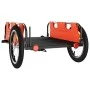 Fahrradanhänger aus Eisen und orangefarbenem Oxford-Stoff von vidaXL, Fahrradanhänger - Ref: Foro24-94166, Preis: 80,04 €, Ra...