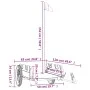 Fahrradanhänger aus Eisen und orangefarbenem Oxford-Stoff von vidaXL, Fahrradanhänger - Ref: Foro24-94166, Preis: 80,04 €, Ra...