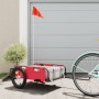 Bicycle trailer made of iron and red Oxford fabric by vidaXL, Bicycle trailers - Ref: Foro24-94167, Price: 77,11 €, Discount: %