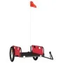Roter Oxford Fahrradanhänger aus Eisen und Stoff von vidaXL, Fahrradanhänger - Ref: Foro24-94167, Preis: 75,69 €, Rabatt: %