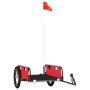 Roter Oxford Fahrradanhänger aus Eisen und Stoff von vidaXL, Fahrradanhänger - Ref: Foro24-94167, Preis: 77,11 €, Rabatt: %