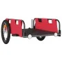 Roter Oxford Fahrradanhänger aus Eisen und Stoff von vidaXL, Fahrradanhänger - Ref: Foro24-94167, Preis: 75,69 €, Rabatt: %