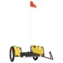 Fahrradanhänger aus Eisen und gelbem Oxford-Stoff von vidaXL, Fahrradanhänger - Ref: Foro24-94169, Preis: 80,19 €, Rabatt: %