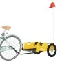 Fahrradanhänger aus Eisen und gelbem Oxford-Stoff von vidaXL, Fahrradanhänger - Ref: Foro24-94169, Preis: 80,19 €, Rabatt: %