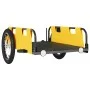 Fahrradanhänger aus Eisen und gelbem Oxford-Stoff von vidaXL, Fahrradanhänger - Ref: Foro24-94169, Preis: 80,19 €, Rabatt: %
