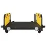 Fahrradanhänger aus Eisen und gelbem Oxford-Stoff von vidaXL, Fahrradanhänger - Ref: Foro24-94169, Preis: 80,19 €, Rabatt: %