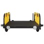 Fahrradanhänger aus Eisen und gelbem Oxford-Stoff von vidaXL, Fahrradanhänger - Ref: Foro24-94169, Preis: 81,72 €, Rabatt: %