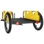 Fahrradanhänger aus Eisen und gelbem Oxford-Stoff von vidaXL, Fahrradanhänger - Ref: Foro24-94169, Preis: 80,19 €, Rabatt: %