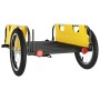Fahrradanhänger aus Eisen und gelbem Oxford-Stoff von vidaXL, Fahrradanhänger - Ref: Foro24-94169, Preis: 81,72 €, Rabatt: %