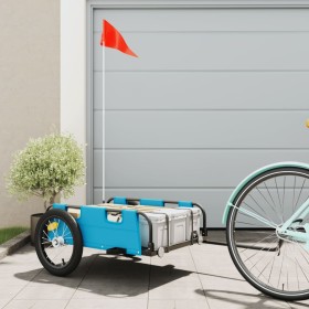 Bicycle trailer iron and blue Oxford cloth by vidaXL, Bicycle trailers - Ref: Foro24-94170, Price: 80,11 €, Discount: %