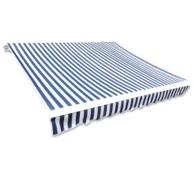 Blue and white canvas awning 6x3 m (without structure) by vidaXL, Awnings - Ref: Foro24-141012, Price: 80,53 €, Discount: %