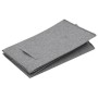 Cesto ropa sucia plegable lino sintético gris 51x34,5x59,5 cm