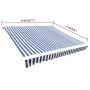 Blue and white canvas awning 6x3 m (without structure) by vidaXL, Awnings - Ref: Foro24-141012, Price: 80,53 €, Discount: %