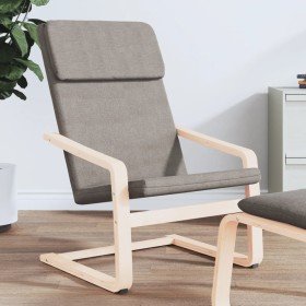 Sillón de relax de tela gris taupe en Sillones | Comprar online en Foro24