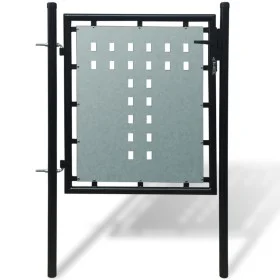 Schwarzes Gartenzauntor 100x125 cm von vidaXL, Gartentore - Ref: Foro24-141684, Preis: 108,56 €, Rabatt: %