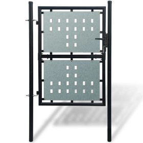 Schwarzes Gartenzauntor 100x200 cm von vidaXL, Gartentore - Ref: Foro24-141687, Preis: 202,68 €, Rabatt: %