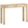 Mesa consola madera maciza de mango decolorada 110x30x75 cm