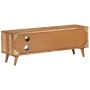 Mueble de TV madera maciza de acacia 112x30x40 cm