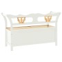 Banco madera maciza abeto blanco 107x45x75,5 cm