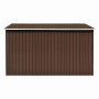 Brauner Gartenschuppen aus Metall, 257 x 298 x 178 cm von vidaXL, Schuppen - Ref: Foro24-143343, Preis: 424,56 €, Rabatt: %
