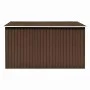 Brown metal garden shed 257x298x178 cm by vidaXL, Sheds - Ref: Foro24-143343, Price: 412,28 €, Discount: %