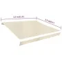 Cream white canvas awning 350x250 cm by vidaXL, Awnings - Ref: Foro24-143702, Price: 43,12 €, Discount: %