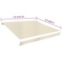 Cremeweiße Markise aus Segeltuch, 350 x 250 cm von vidaXL, Markisen - Ref: Foro24-143702, Preis: 57,93 €, Rabatt: %