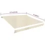 Cremeweiße Segeltuchmarkise 450x300 cm von vidaXL, Markisen - Ref: Foro24-143703, Preis: 81,61 €, Rabatt: %