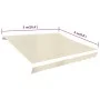 Cream white canvas awning 500x300 cm by vidaXL, Awnings - Ref: Foro24-143704, Price: 82,45 €, Discount: %
