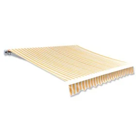 Orange and white canvas awning 350x250 cm by vidaXL, Awnings - Ref: Foro24-143705, Price: 36,71 €, Discount: %