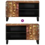Mueble de TV madera reciclada y madera contrachapada 80x33x46cm
