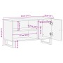 Mueble de TV madera reciclada y madera contrachapada 80x33x46cm