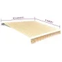 Orange and white canvas awning 450x300 cm by vidaXL, Awnings - Ref: Foro24-143706, Price: 56,69 €, Discount: %