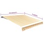 Orange-weiße Markise 450x300 cm von vidaXL, Markisen - Ref: Foro24-143706, Preis: 61,33 €, Rabatt: %