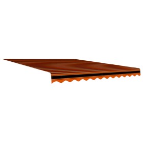 Toldo de lona naranja y marrón 350x250 cm de vidaXL, Toldos - Ref: Foro24-145723, Precio: 41,04 €, Descuento: %