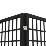 Biombo plegable con 6 paneles estilo japonés negro 240x170 cm