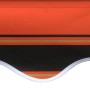 Toldo de lona naranja y marrón 350x250 cm