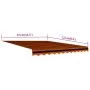 Toldo de lona naranja y marrón 350x250 cm de vidaXL, Toldos - Ref: Foro24-145723, Precio: 55,93 €, Descuento: %