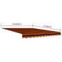 Orange und braune Segeltuchmarkise 400x300 cm von vidaXL, Markisen - Ref: Foro24-145724, Preis: 59,63 €, Rabatt: %