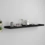Black MDF floating wall shelf 120x23.5x3.8 cm by vidaXL, Shelves and shelves - Ref: Foro24-323841, Price: 36,38 €, Discount: %