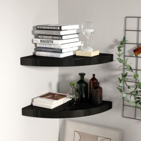 Eckregale 2 Stück MDF schwarz 35x35x3,8 cm von vidaXL, Regale und Regale - Ref: Foro24-323920, Preis: 55,42 €, Rabatt: %