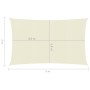 Cream HDPE sail awning 160 g/m² 2x5 m by vidaXL, Umbrellas - Ref: Foro24-311176, Price: 30,31 €, Discount: %