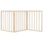 Puerta para perros plegable de 3 paneles, 150 cm, madera de álamo en Casetas y cercados para perros | Comprar online en Foro24