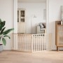 Puerta para perros plegable de 2 paneles, 160 cm, madera de