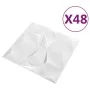 3D Wandpaneele 48 Stück rautenweiß 12 m² 50x50 cm von vidaXL, Wandverkleidung - Ref: Foro24-150912, Preis: 123,36 €, Rabatt: %